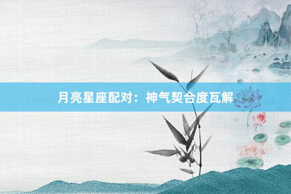 月亮星座配对：神气契合度瓦解