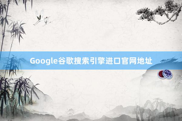 Google谷歌搜索引擎进口官网地址